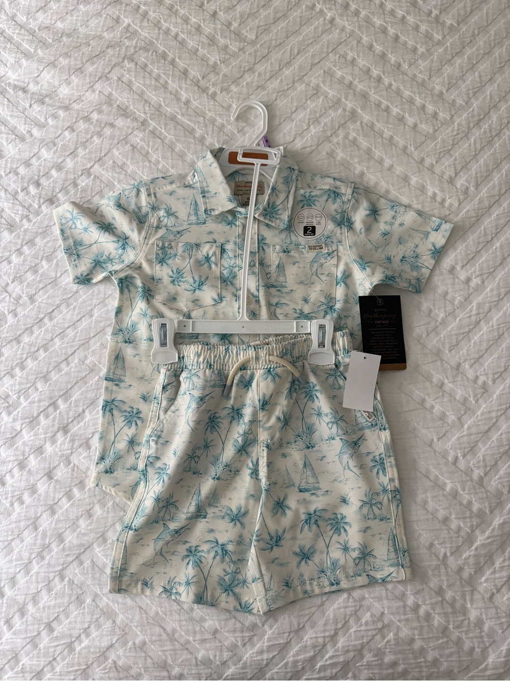 NWT - Kids Hawaiian Shorts Set